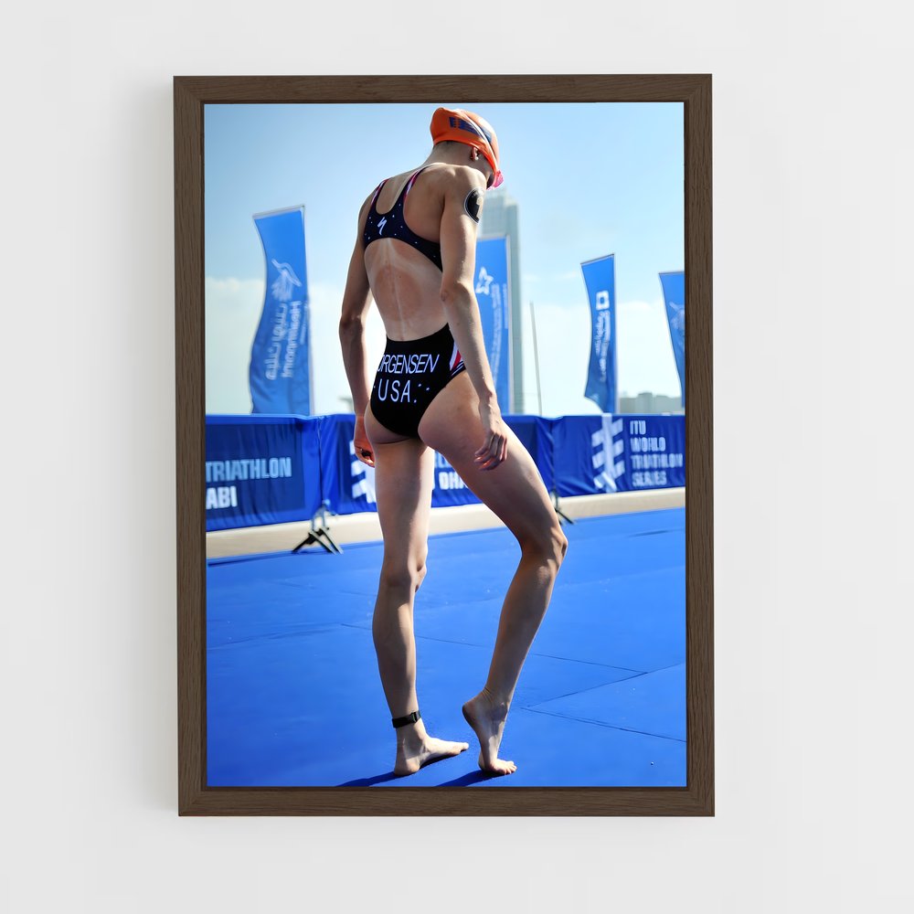 Poster Gwen de jorgensen – affiche Athlétisme (vue 5)